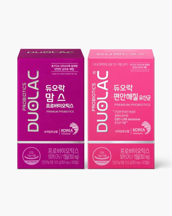 [세트] 듀오락 맘스 1개 + 편안해질 유산균 1개