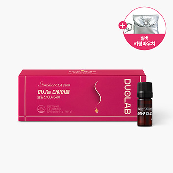듀오랩 마시는 다이어트 슬림샷 CLA 1개 (14일분) + 키링 파우치